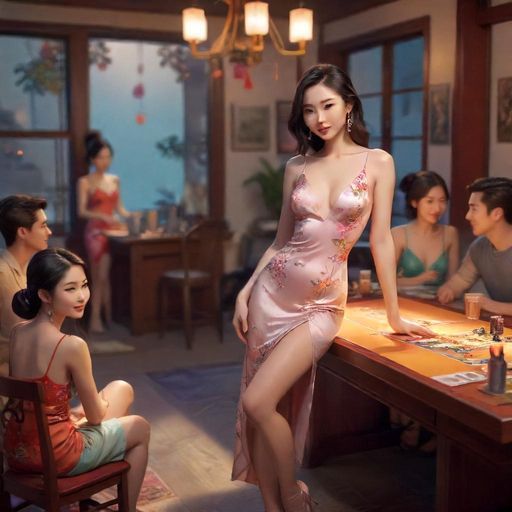 朋友们在桌游工作室的欢乐时光