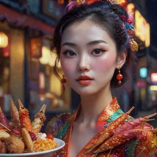 qt场深夜福利的美味小吃