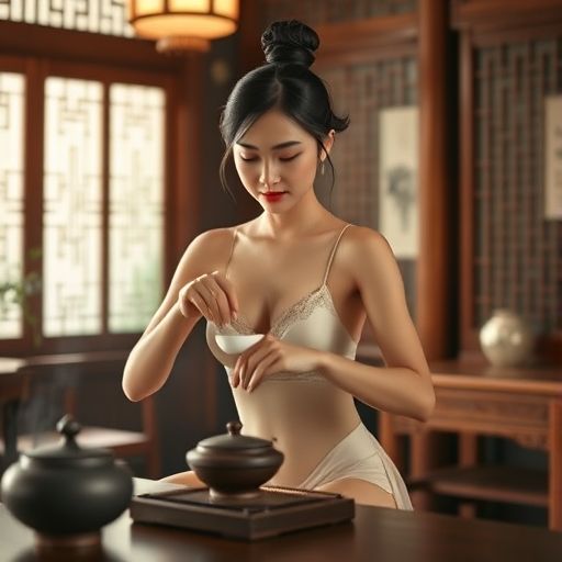茶艺师的优雅表演