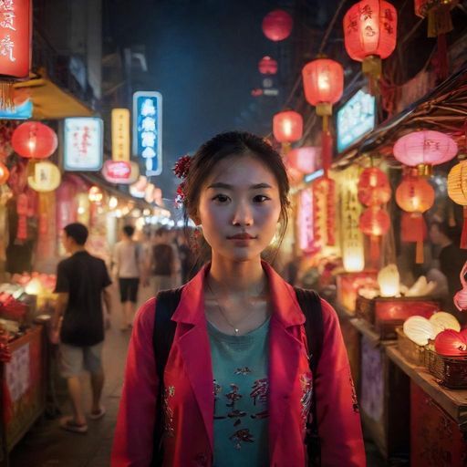 广州夜市街景