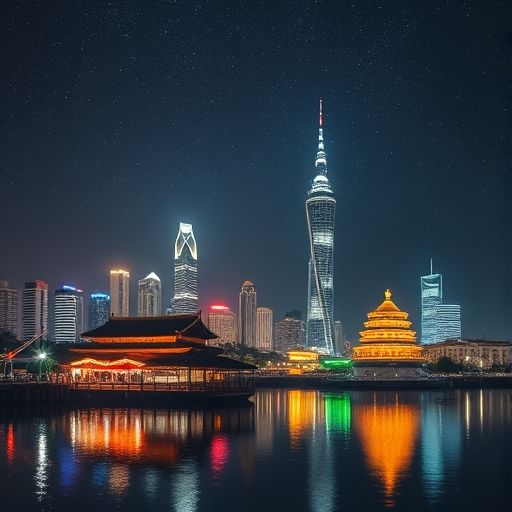 大圈顶层派对的震撼夜景