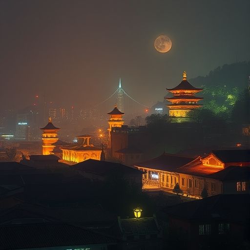 在广州享受放松时光的意境图
