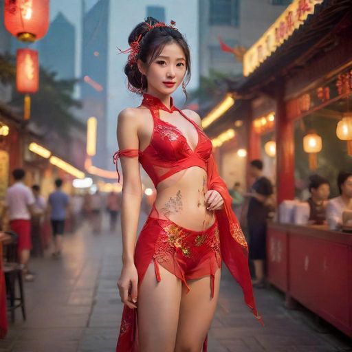 茶文化节上茶肆摊位和人群