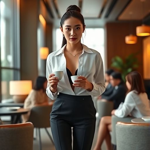 王小姐为客户安排的高端茶叙现场