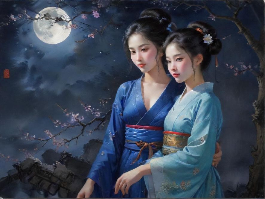 松江夜场酒吧区灯光氛围