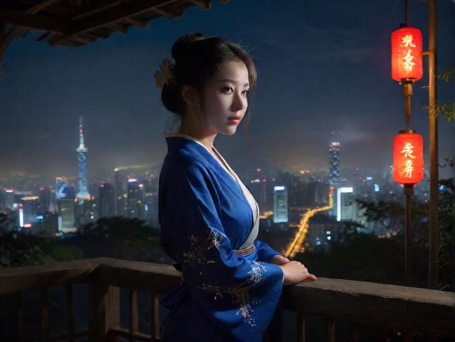 深圳璀璨夜景俯瞰