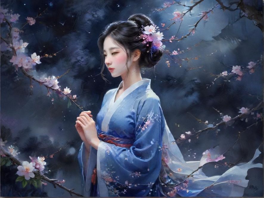 花社区夜场派对的热闹氛围