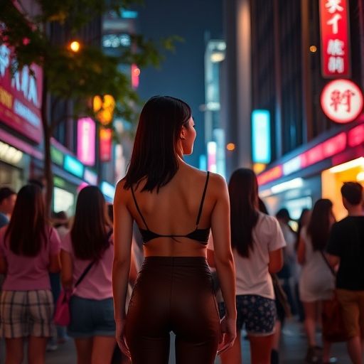 广州夜色下，人们在休闲场所放松身心