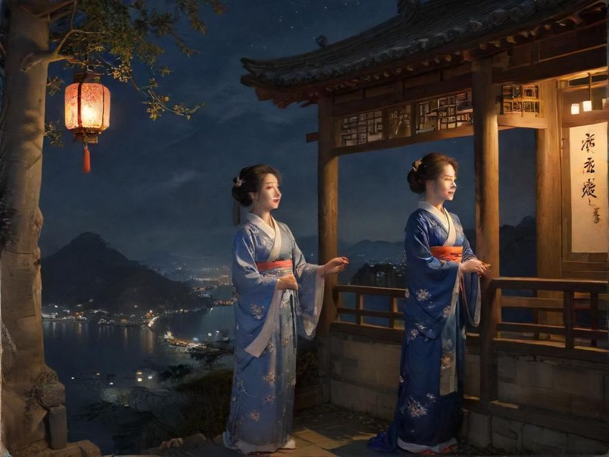 广州老城区夜景