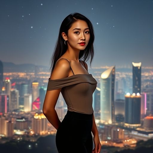 深圳璀璨的夜景