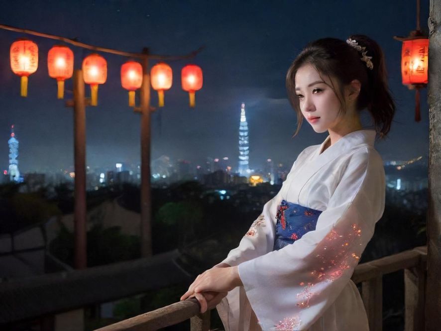 深圳夜场入口，霓虹灯光闪烁，赛博朋克风格的城市夜景，充满神秘与诱惑。