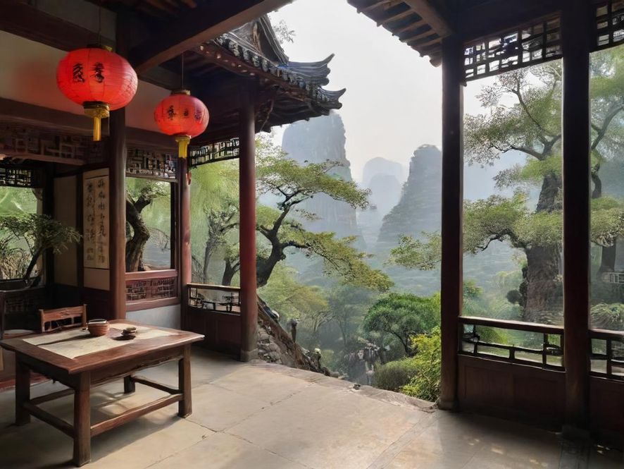 qm老师服务场景温馨茶室