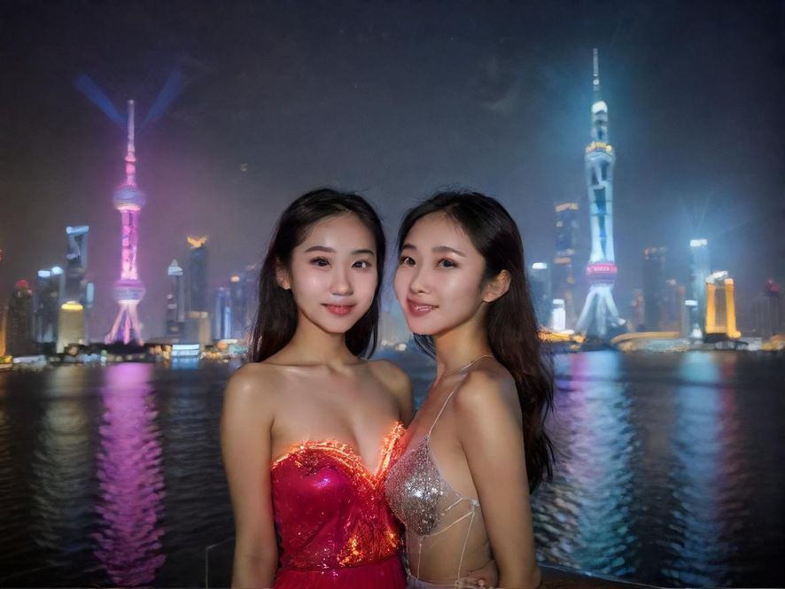 广州璀璨的夜景，城市天际线灯火辉煌，充满无限活力。