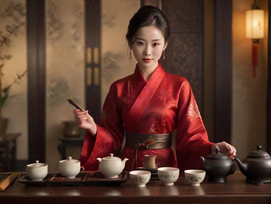 南昌品茶会所茶艺表演场景