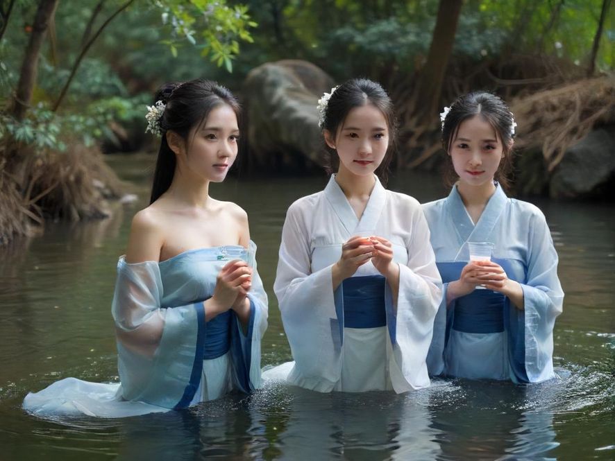 番禺高端水疗区，柔和的灯光营造出宁静的氛围，温泉池畔绿植环绕，是放松身心的理想之地。