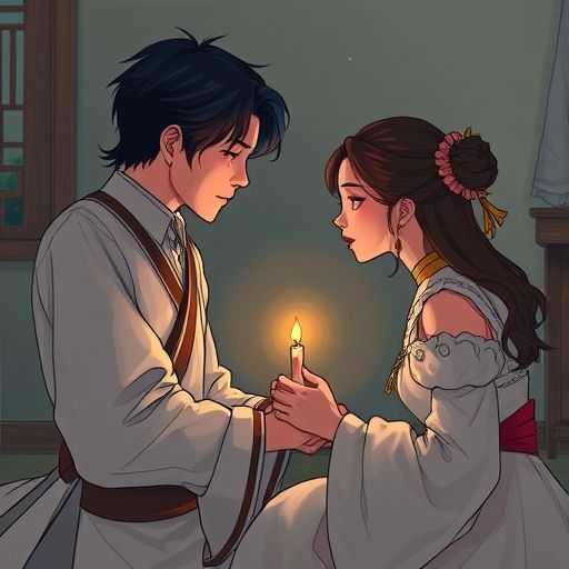 典雅的茶室一角，暗示放松休闲的氛围