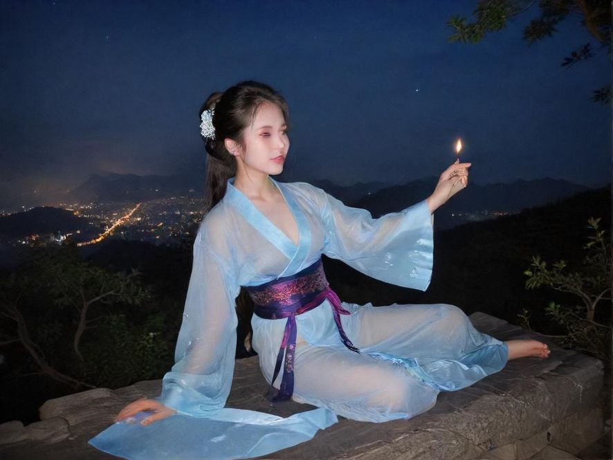 佛山夜场街头霓虹灯光