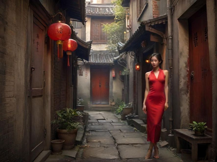 一处隐藏在小巷深处的神秘休闲场所入口