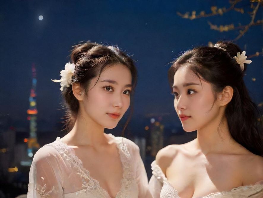 夜场环境下的身影