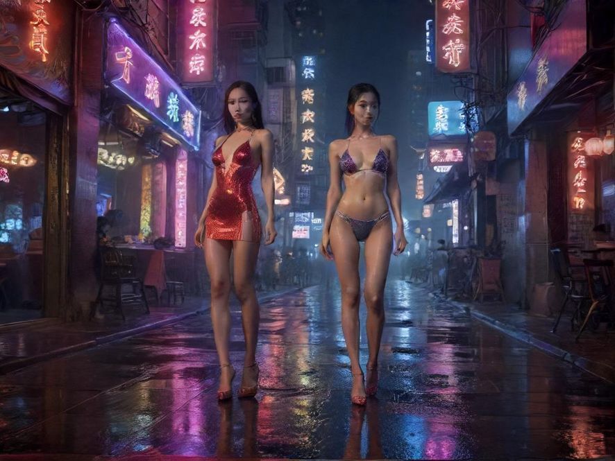 广佛夜场会所夜景外观