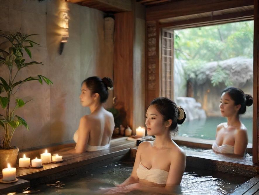 温州一家高端SPA会所的休息区