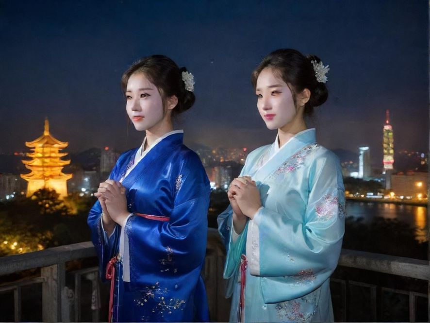 广州夜色街景