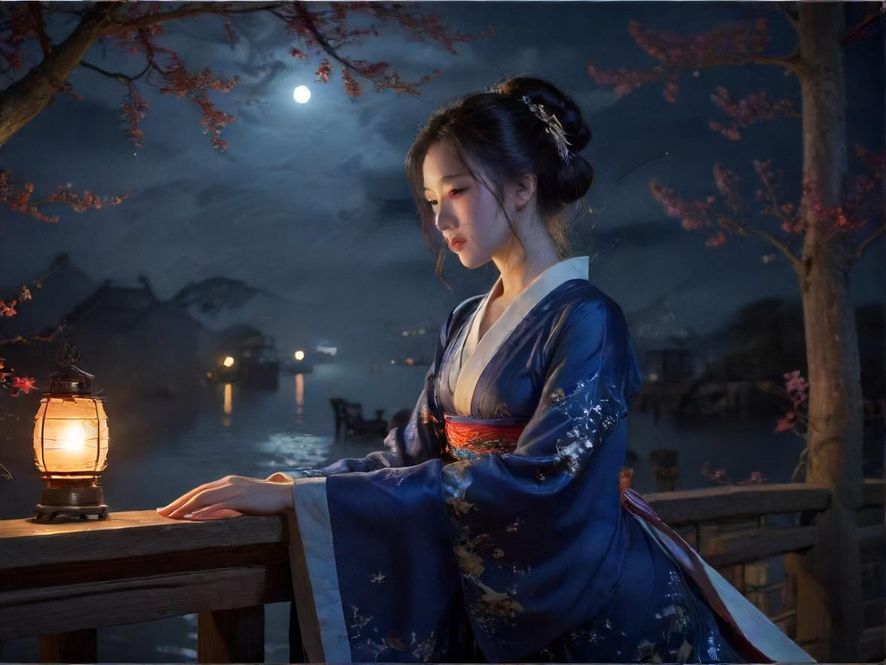 上海夜生活街景氛围图
