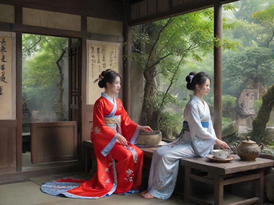 广州天河茶社内部环境展示