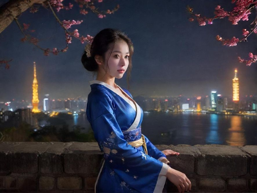夜场桑拿会所的迷人夜景