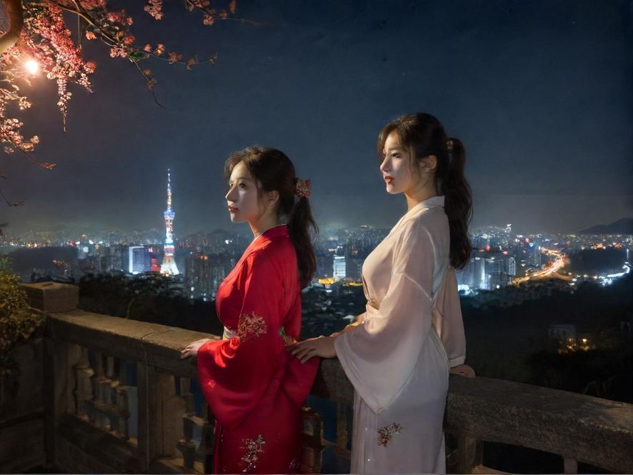 夜场桑拿会所夜景实拍