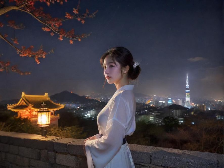夜场桑拿会所外部夜景