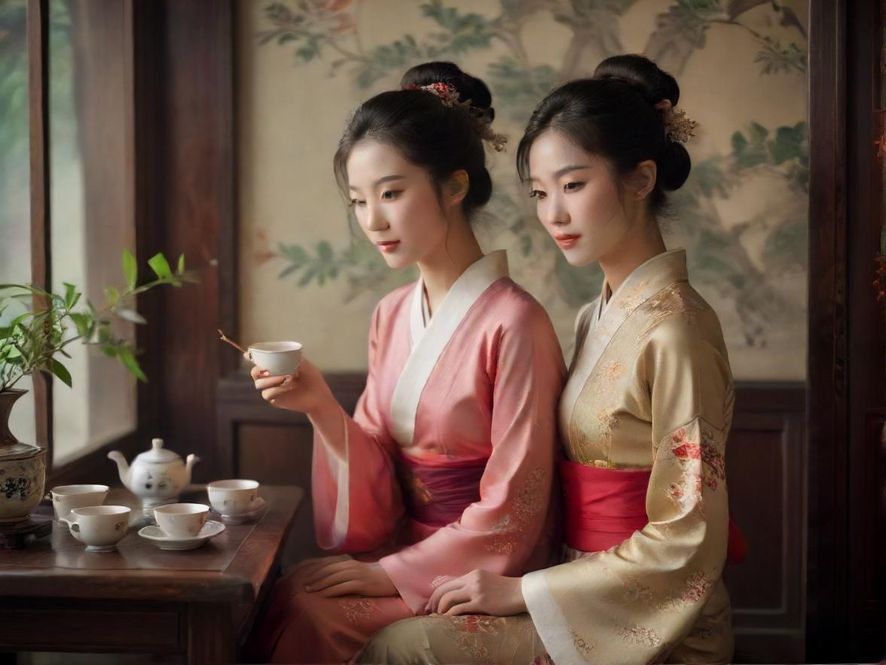 广州隐藏茶社茶艺表演场景