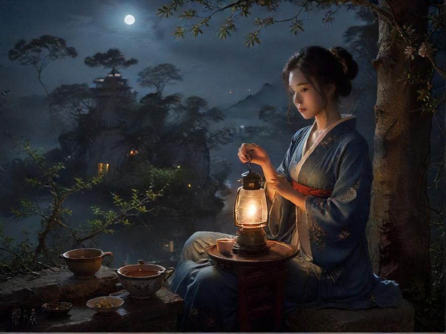东莞喝茶会所夜景实拍