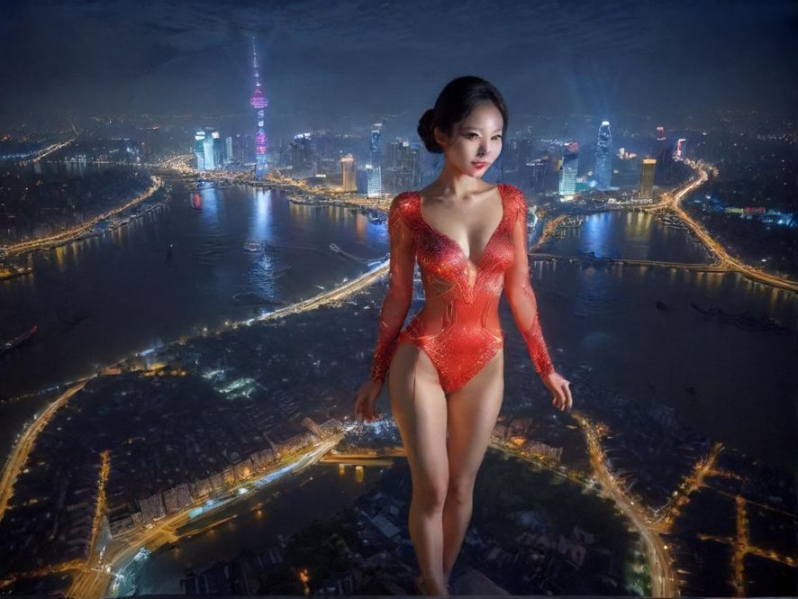番禺夜色下的城市景观