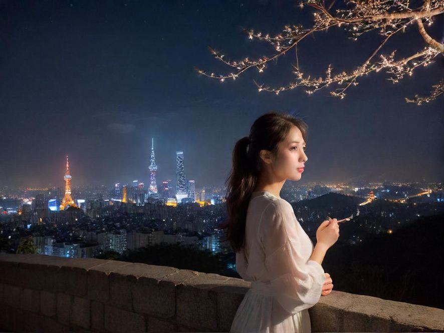广州夜场桑拿会所实景，夜色朦胧，灯火辉煌