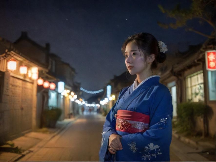 深圳罗湖夜晚街景