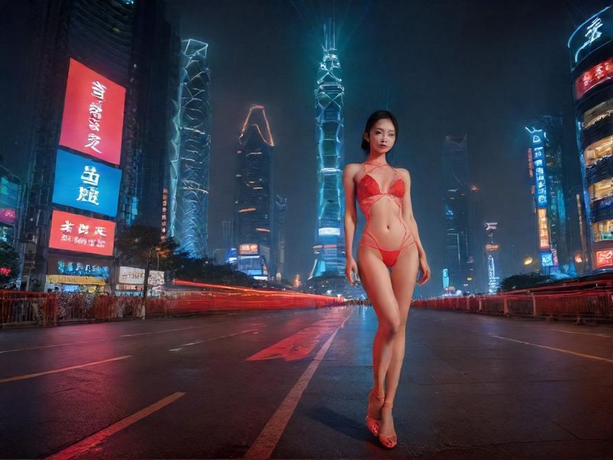广州体育西繁华夜景
