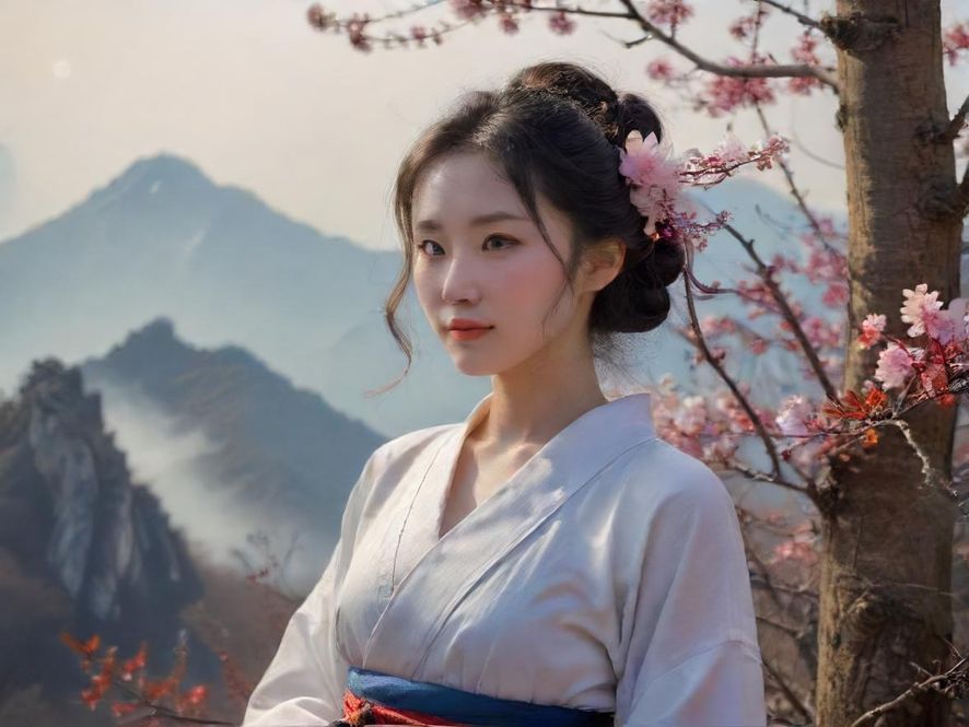 佛山高端休闲空间内，一位优雅女性的背影特写，展现艺术与私密感