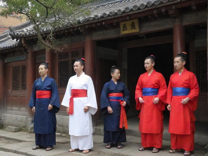 一群年轻人在城市公园里欢声笑语，享受休闲时光