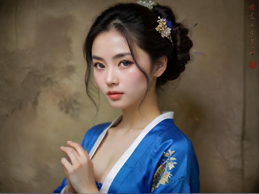 年轻女性在咖啡馆里专注浏览浦友论坛网，发现新的休闲乐趣