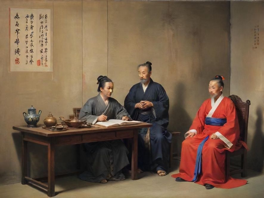 一群年轻人在明月论坛官网上开心地交流着