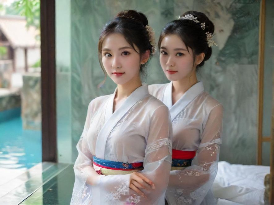 一位女性闭着眼睛,面带微笑,享受着奢华水疗室里香薰泡澡的特写,柔和的光线营造出宁静放松的氛围。