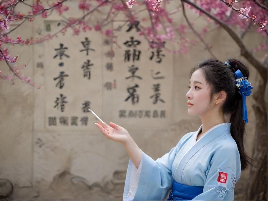 在私密空间中享受片刻宁静的女性